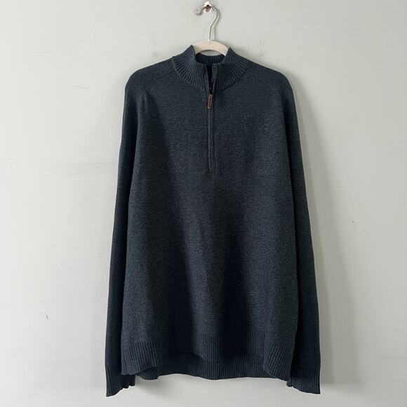 Smartwool Starwood Half Zip Merino Wool Blend Blue Heather Mens Sweater - Picture 2 of 5